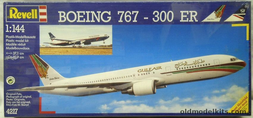 Revell 1/144 Boeing 767-300ER - British Airways or Gulf Air, 4217 plastic model kit